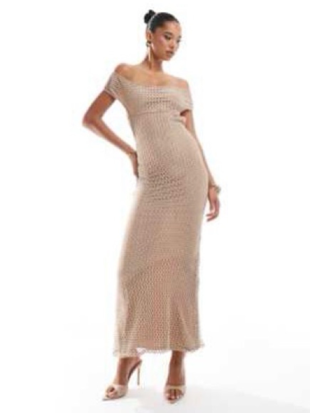 ASOS shimmer knit Maxi Dress
